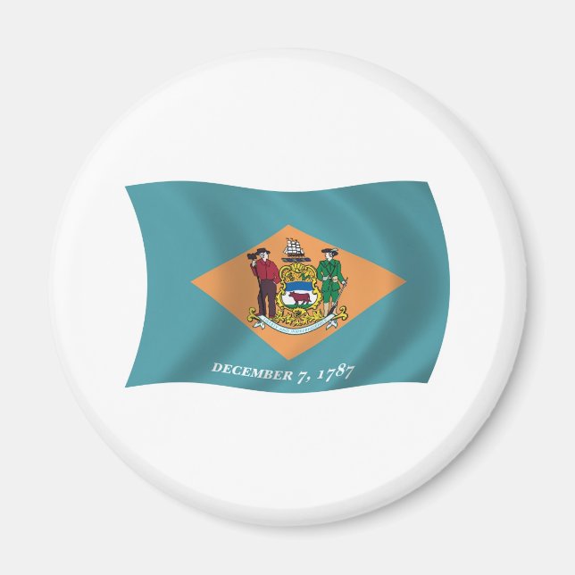 Delaware Flag Magnet (Front)