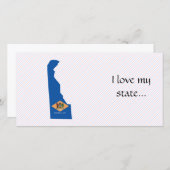 Delaware Flag Map (Front/Back)
