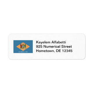 Delaware Flag Return Address Label