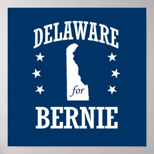 DELAWARE FOR BERNIE SANDERS POSTER