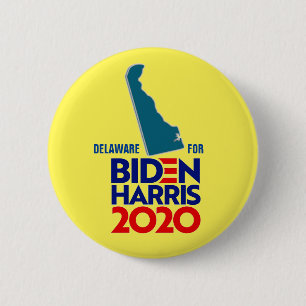 Delaware for Biden Harris 2020 Button