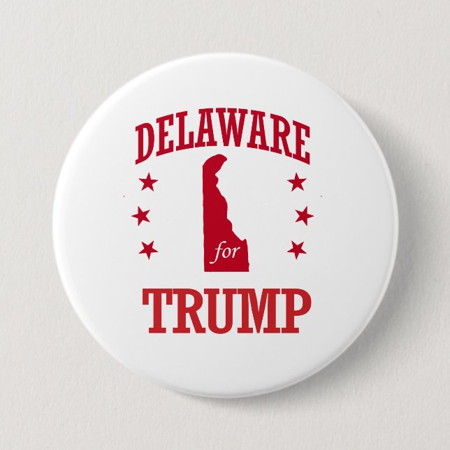 DELAWARE FOR DONALD TRUMP BUTTON (Front)