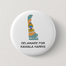 DELAWARE for Kamala Harris 2024 Button