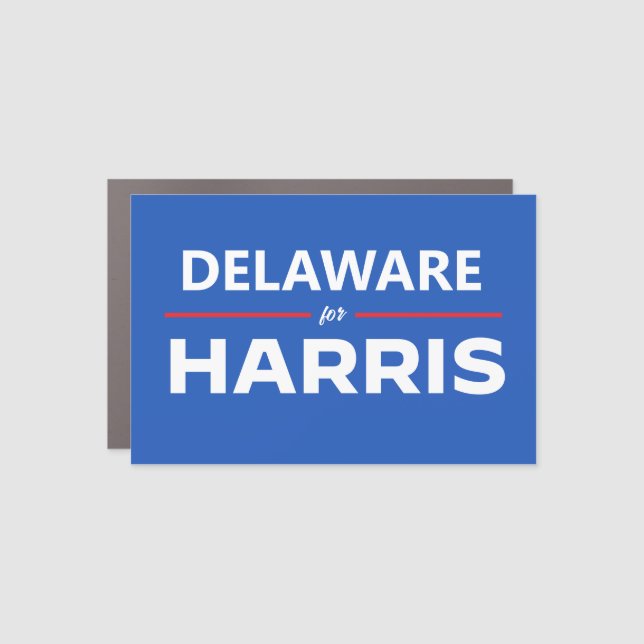 Delaware  for Kamala Harris Car Magnet (Front)