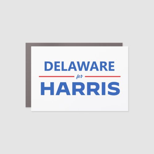 Delaware for Kamala Harris Car Magnet