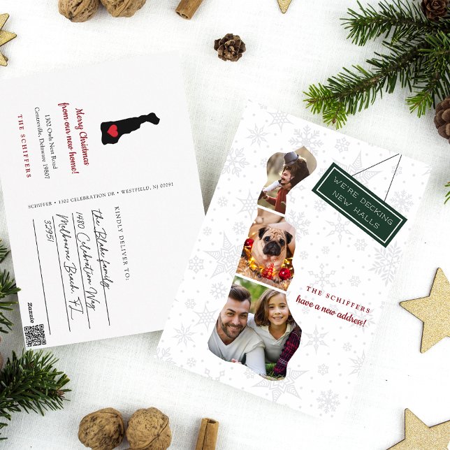 Delaware Holiday Moving Announcement Postcard (Creator Uploaded)