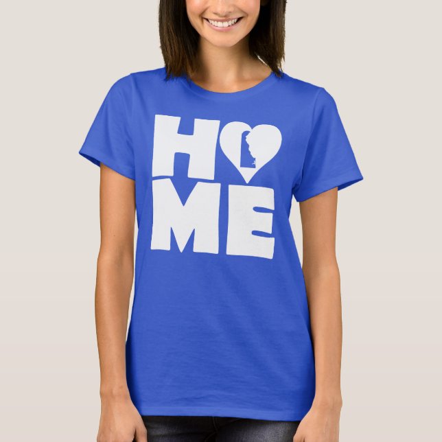 Delaware Home Heart State Tees T-Shirt (Front)