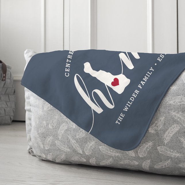 Delaware Home State Personalized Sherpa Blanket (Creator Uploaded)