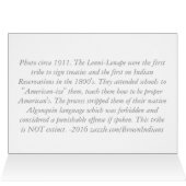 Delaware Indians - Nanticoke Lenni Lenape (negro) (Inside Horizontal (Top))