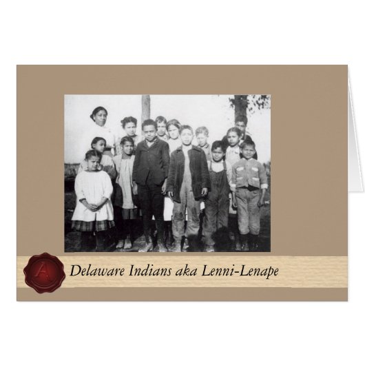 Delaware Indians - Nanticoke Lenni Lenape (negro) (Front Horizontal)