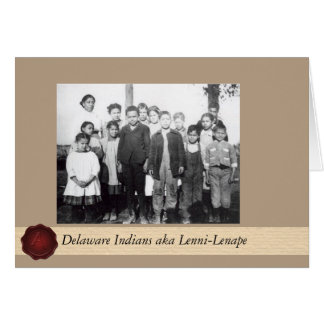 Delaware Indians - Nanticoke Lenni Lenape (negro) Cards