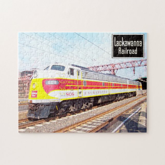 Delaware Lackawanna and Western Locomotive 808 Jigsaw Puzzle (Horizontal)