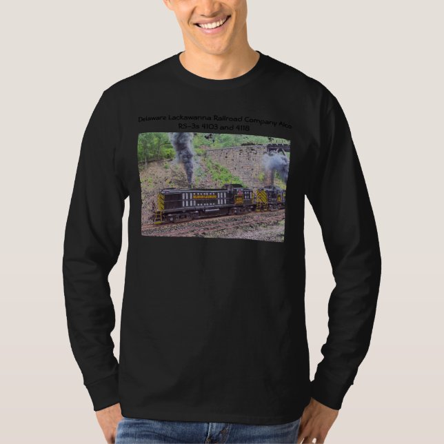 Delaware Lackawanna Railroad Company Alco RS-3s T-Shirt (Front)