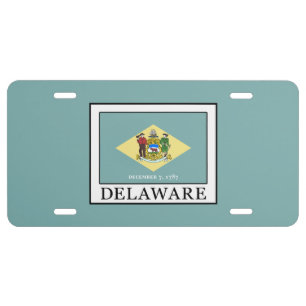 Delaware License Plate