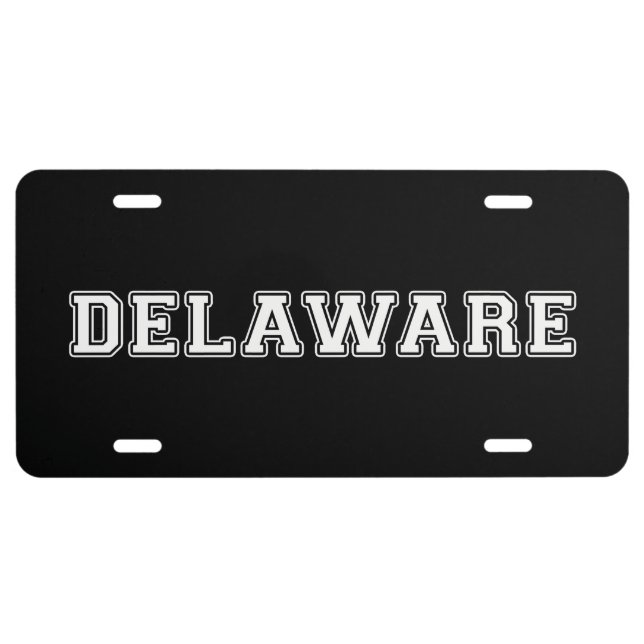 Delaware License Plate (Front)