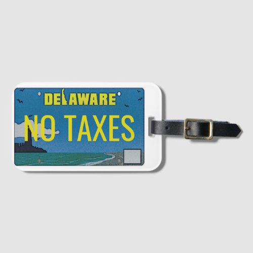 Delaware License Plate Customizable Luggage Luggage Tag