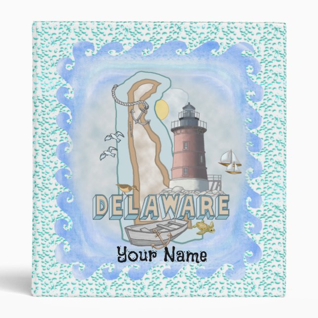 Delaware Lighthouse 3 Ring Binder (Front)