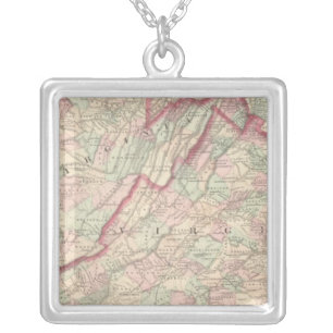 Delaware, Maryland, Virginia, West Virginia Silver Plated Necklace