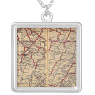 Delaware, Maryland, Virginia, West Virginia Silver Plated Necklace