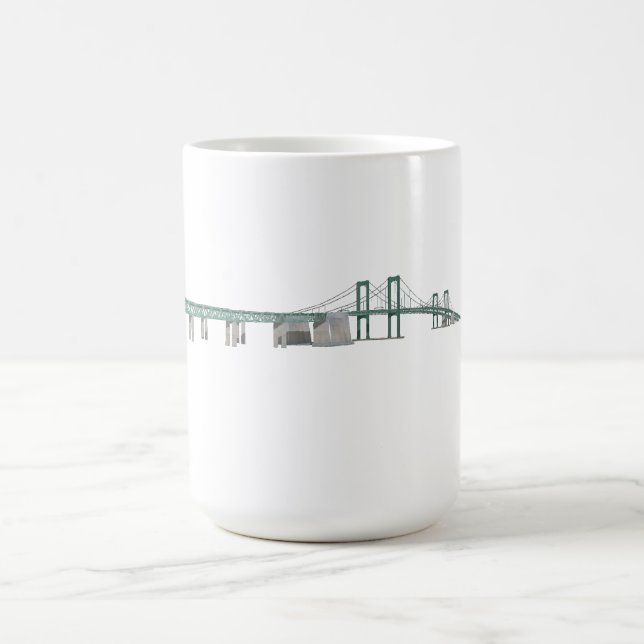Delaware Memorial Bridge: 3D Model: Coffee Mug (Center)