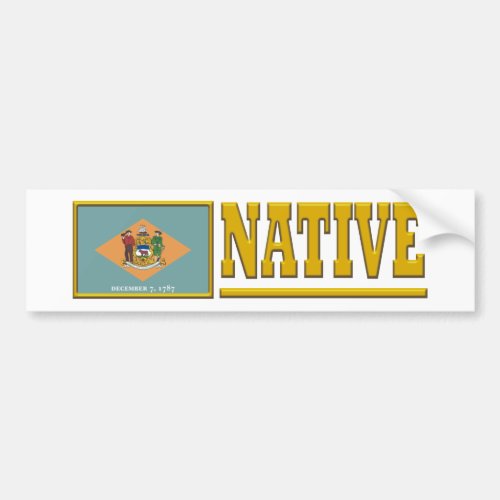 Delaware Native Bumper Sticker