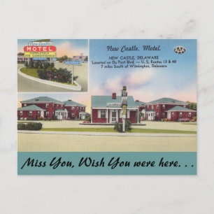 Delaware, New Castle Motel Postcard