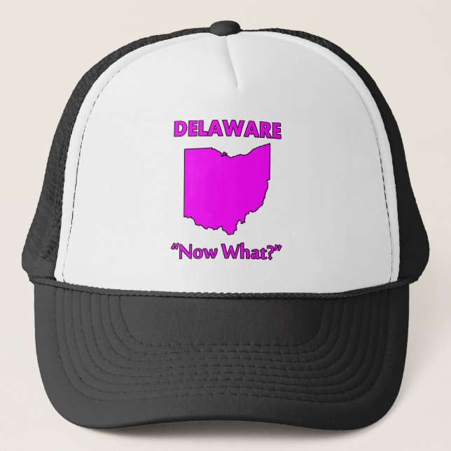Delaware - Now What? Trucker Hat (Front)