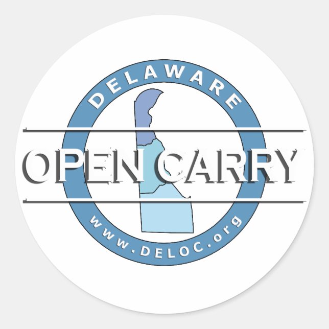 Delaware Open Carry Sticker (Front)
