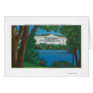 Delaware Park Historical Bldg and Lake View Cards