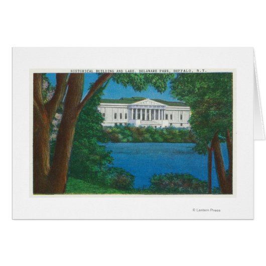 Delaware Park Historical Bldg and Lake View Cards (Front Horizontal)