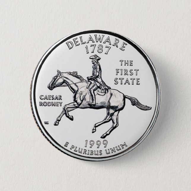 Delaware Pinback Button (Front)