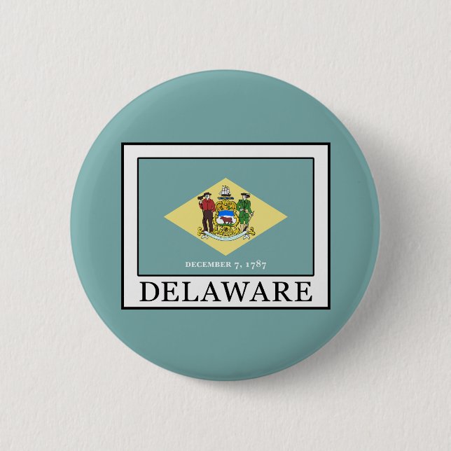 Delaware Pinback Button (Front)