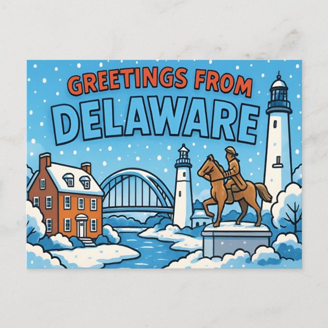 DELAWARE Postcard (Front)