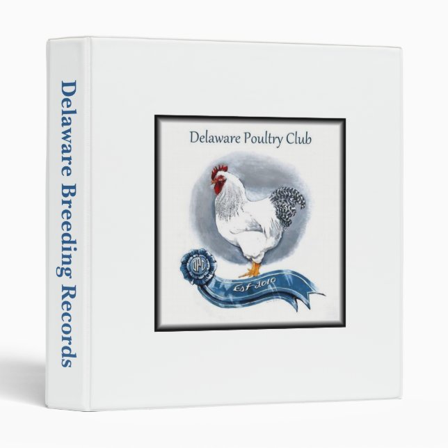 Delaware Poultry Club Breeding Record Binder (Front/Spine)