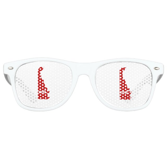 DELAWARE RED STATE RETRO SUNGLASSES (Front)