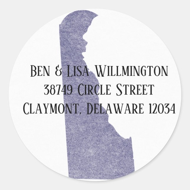 Delaware Return Address Label Seal (Front)