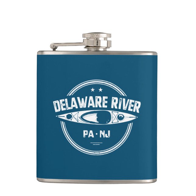 Delaware River Kayaking Flask (Front)