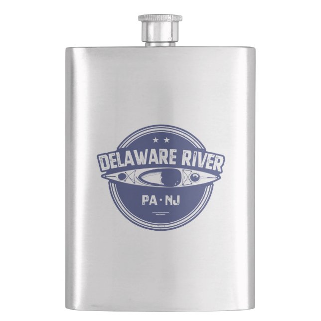 Delaware River Kayaking Flask (Front)