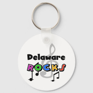 Delaware Rocks Keychain