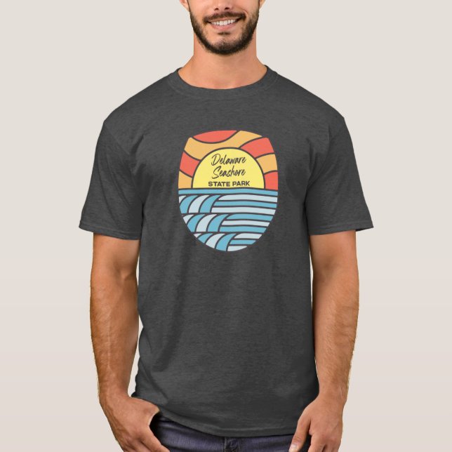 Delaware Seashore State Park Delaware DE Retro Wat T-Shirt (Front)