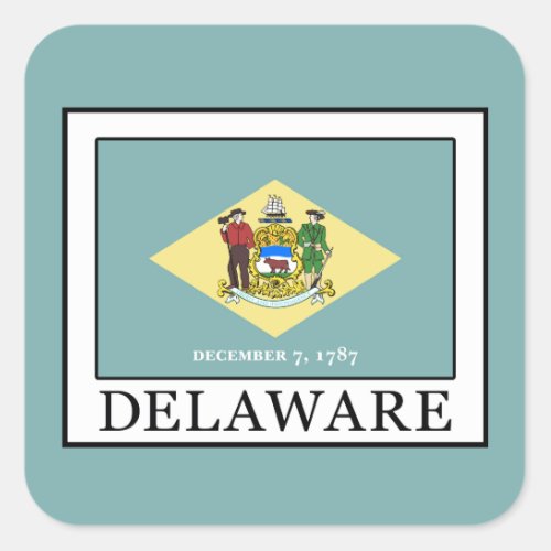 Delaware Square Sticker