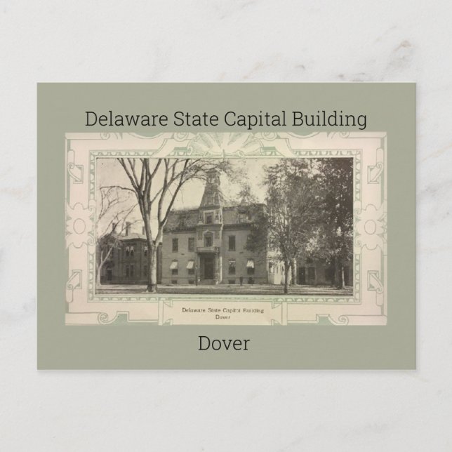 Delaware State Capital Building Postcard (1908) (Front)