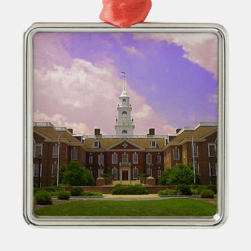 Delaware State Capital Metal Ornament