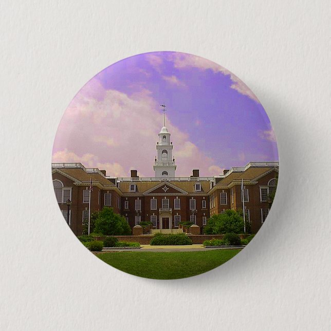 Delaware State Capital Pinback Button (Front)