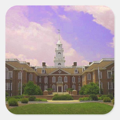 Delaware State Capital Square Sticker