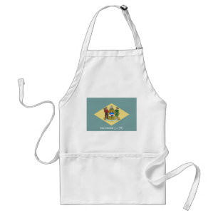 Delaware State Flag Adult Apron