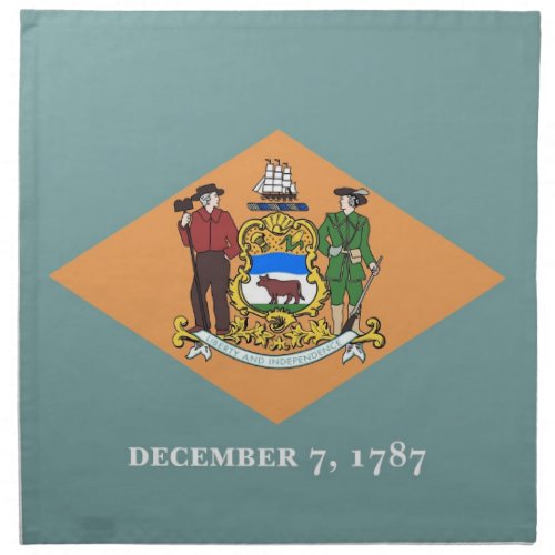 Delaware State Flag American MoJo Napkin