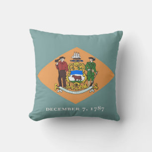 Delaware State Flag American MoJo Pillow