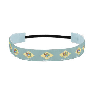 Delaware State Flag Athletic Headband