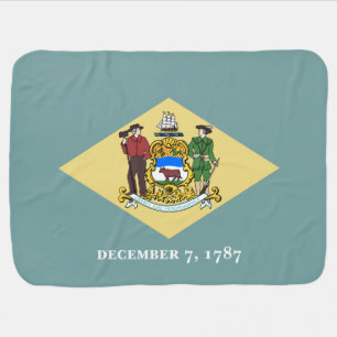 Delaware State Flag Baby Blanket